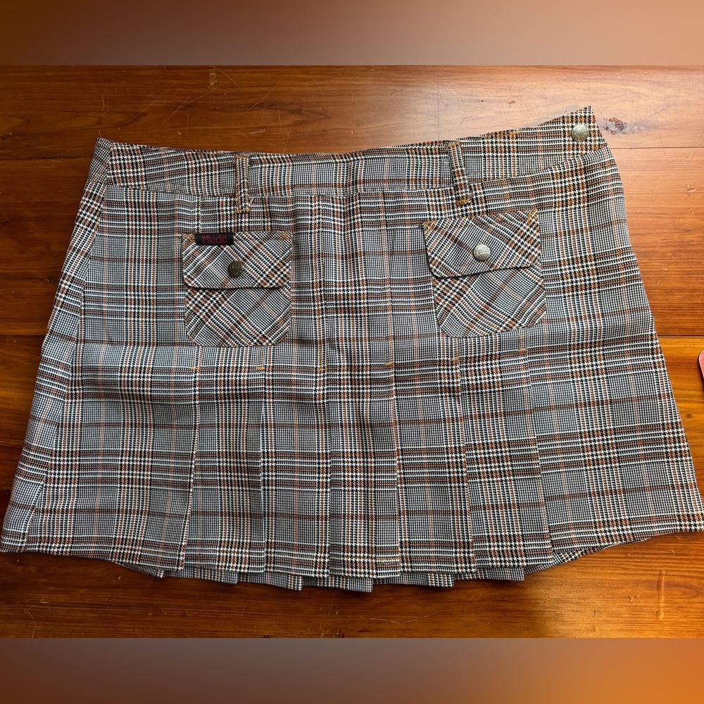 Vintage Mudd Plaid Pleated Skirt. SZ 13.